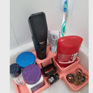 Bathroom organizer / toothbrush holder