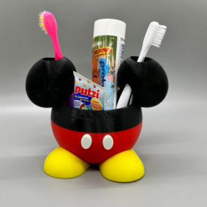 Mickey Mouse-themed Toothbrush and Toothpaste Holder