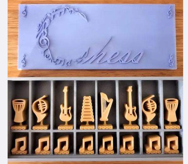 Music Chess Set and Box