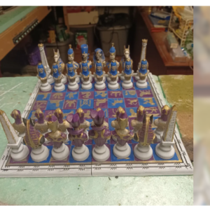 Egyptian chess set - Zombie vs Alive