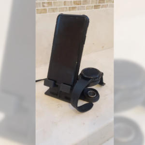 Samsung Galaxy Watch 4 & Cell Phone Charging Station.