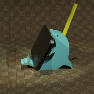 Dolphin Phone Stand and Pencil Holder